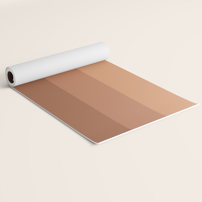 Minimal Retro Sunset Sunrise - Neutral Desert Orange Yoga Mat Gallery Image 2