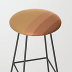 Minimal Retro Sunset Sunrise - Neutral Desert Orange Stool Gallery Image 2