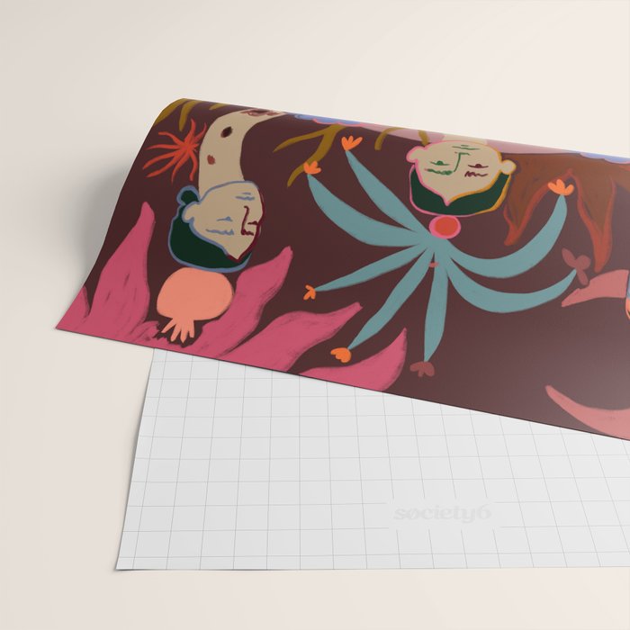 WISDOM, PEACE AND IMAGINATION Wrapping Paper Gallery Image 2