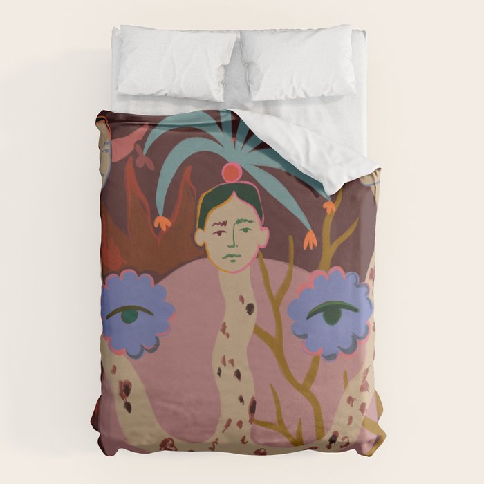 WISDOM, PEACE AND IMAGINATION Duvet Cover Gallery Image 6