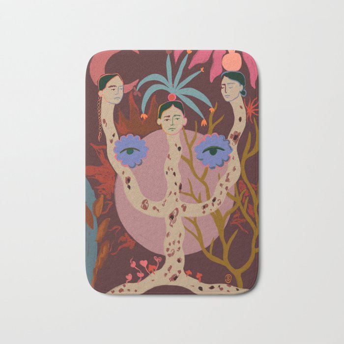 WISDOM, PEACE AND IMAGINATION Bath Mat Gallery Image 1