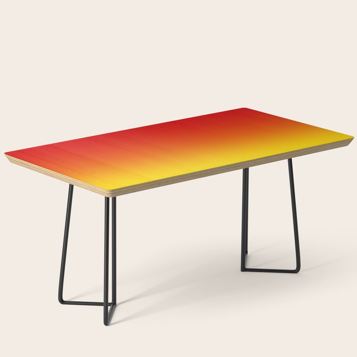 Red Orange and Gold Gradient Coffee Table Gallery Image 1