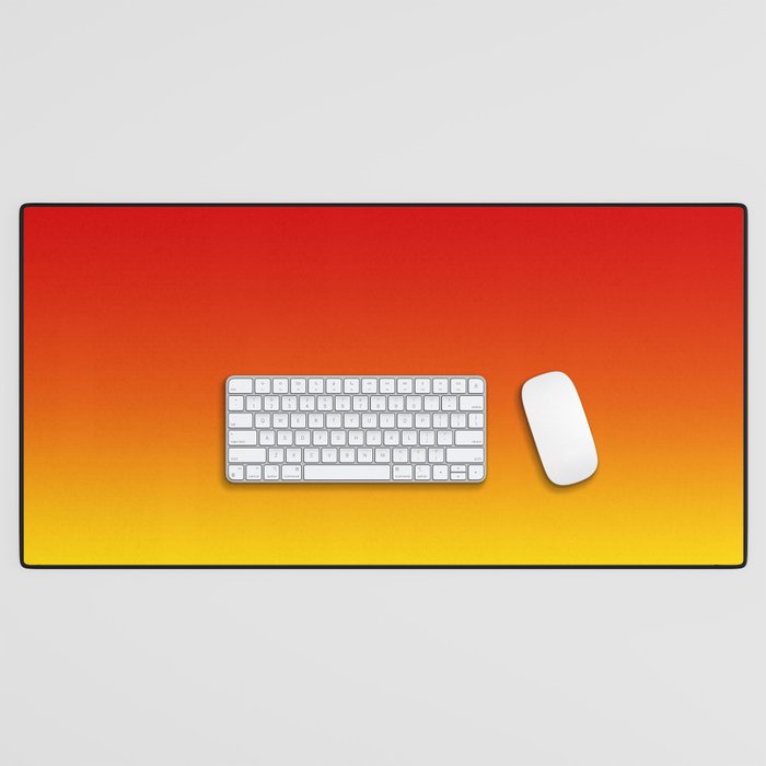 Red Orange and Gold Gradient Desk Mat Gallery Image 1