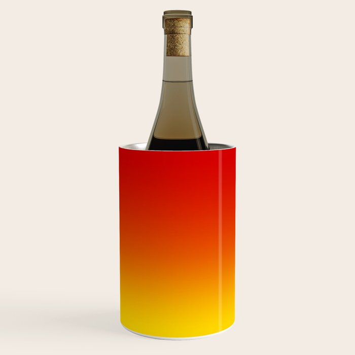 Red Orange and Gold Gradient Wine Chiller Gallery Image 1