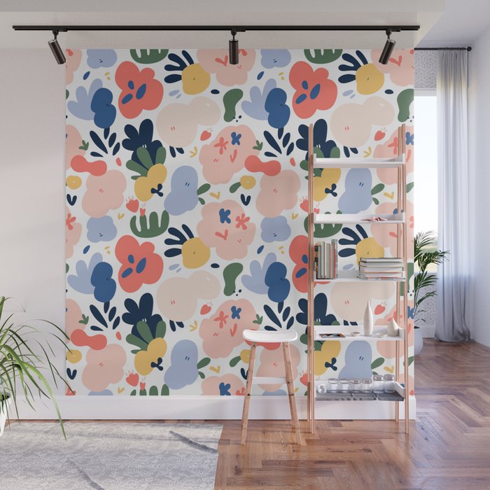 Abstract organic nature art pattern Wall Mural Gallery Image 1