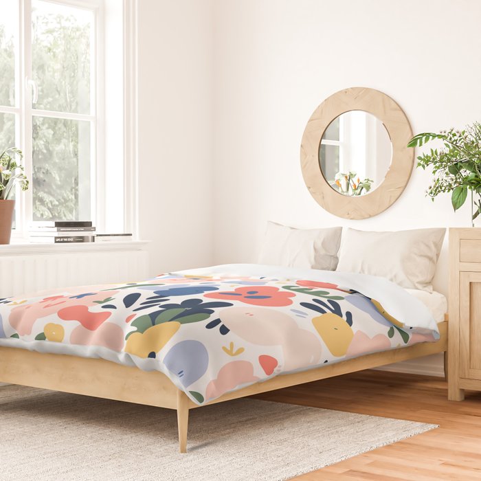 Abstract organic nature art pattern Duvet Cover Gallery Image 2