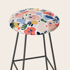 Abstract organic nature art pattern Stool Gallery Image 2