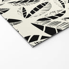Wildlife Safari Laeves black ´n white Welcome Mat Gallery Image 2