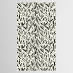Wildlife Safari Laeves black ´n white Tablecloth Gallery Image 2