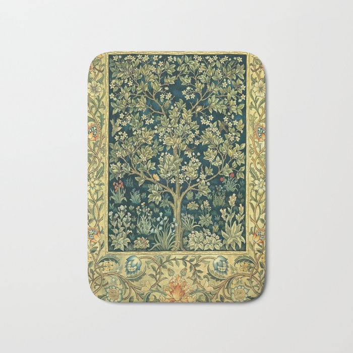 William Morris Tree Of Life Bath Mat Gallery Image 1