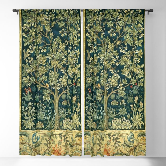 William Morris Tree Of Life Window Curtain Gallery Image 1