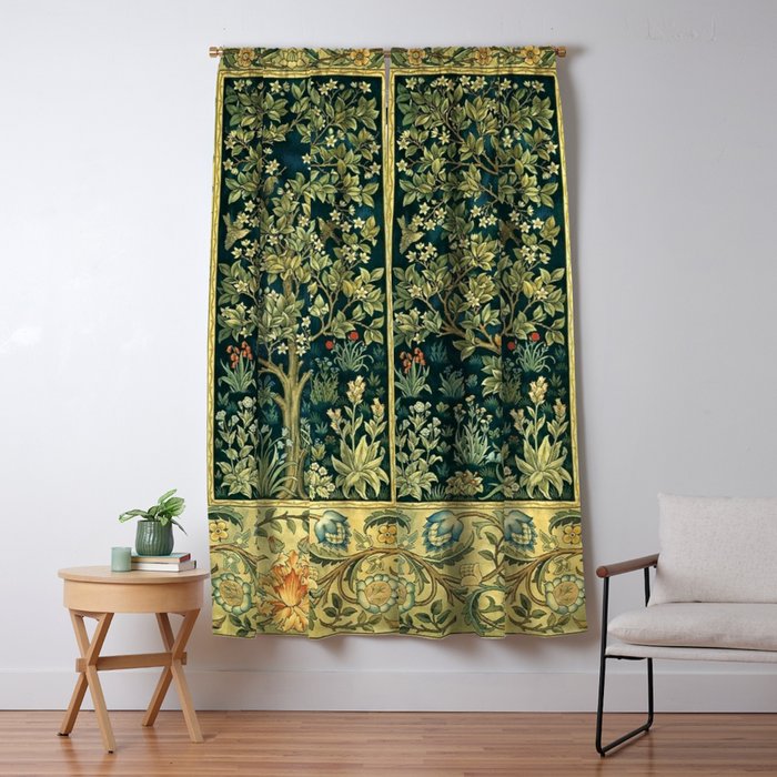 William Morris Tree Of Life Window Curtain Gallery Image 5