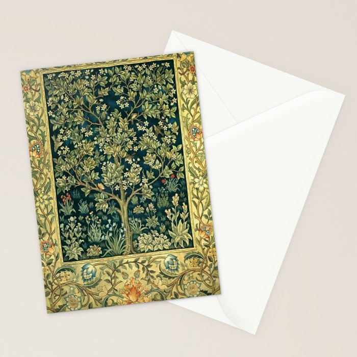 William Morris Tree Of Life Stationery Card Gallery Image 2