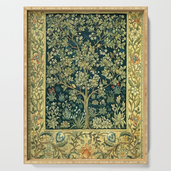 William Morris Tree Of Life Serving Tray Gallery Image 1