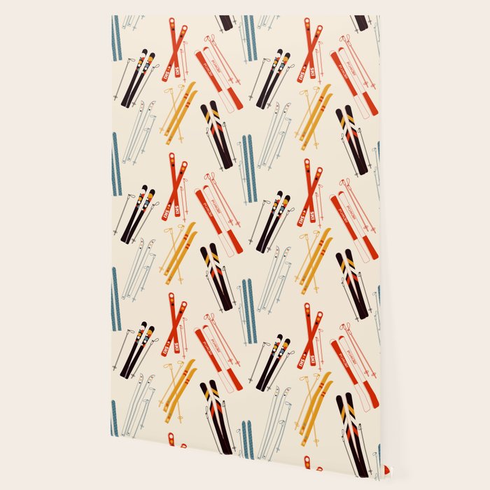Ski time pattern Wallpaper Gallery Image 2