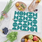 Mid Century Modern Geometric 04 Teal Cutting Board Gallery Image 2
