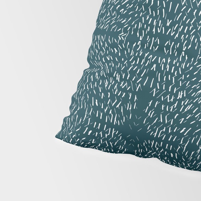 Celestial Stars Art, Teal Green, Boho Wall Art Pillow Sham Gallery Image 4