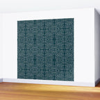 Celestial Stars Art, Teal Green, Boho Wall Art Wall Mural Gallery Image 2