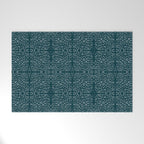 Celestial Stars Art, Teal Green, Boho Wall Art Welcome Mat Gallery Image 1