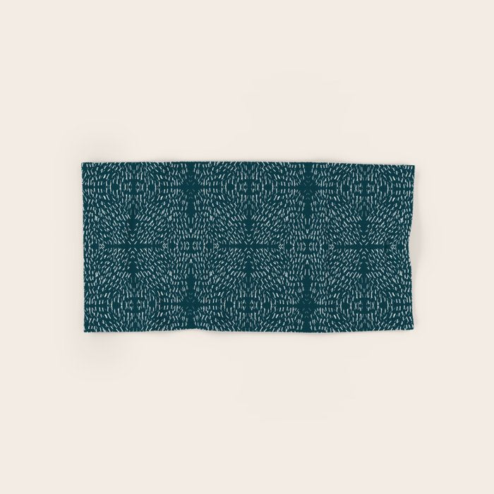 Celestial Stars Art, Teal Green, Boho Wall Art Bath Towel Gallery Image 1