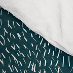 Celestial Stars Art, Teal Green, Boho Wall Art Comforter Gallery Image 4