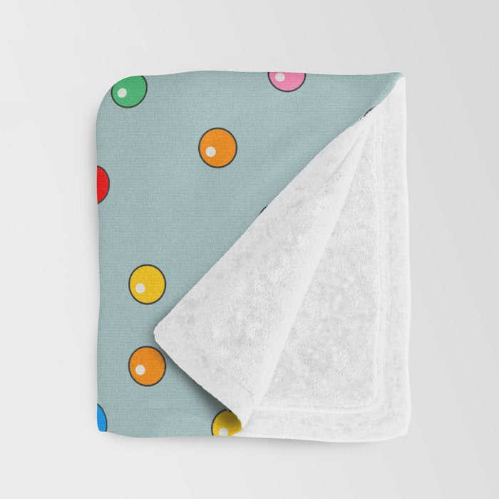 Unicorn Gumball Poop Throw Blanket Gallery Image 3
