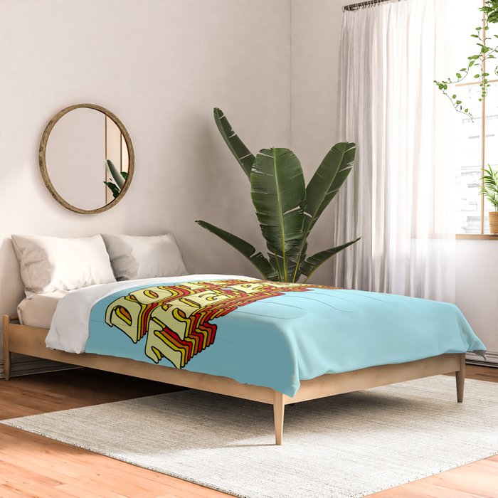 Do It For The Plot, Typography Quote American Slang Colorful Letters, Gen X 3D Writing Phrase Sayings Millennial  Comforter Gallery Image 2