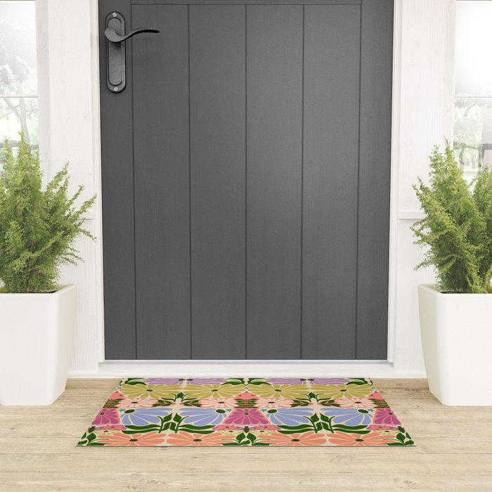 New Beginning - Floral Bird and Butterfly Welcome Mat Gallery Image 3