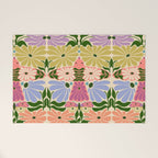 New Beginning - Floral Bird and Butterfly Welcome Mat Gallery Image 1