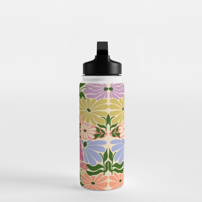 New Beginning - Floral Bird and Butterfly Water Bottle Gallery Image 3