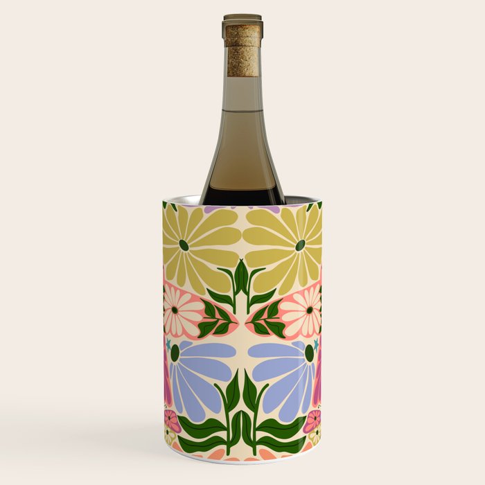 New Beginning - Floral Bird and Butterfly Wine Chiller Gallery Image 3