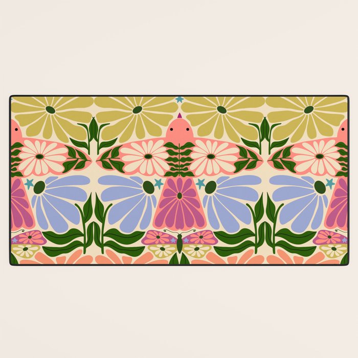 New Beginning - Floral Bird and Butterfly Desk Mat Gallery Image 3