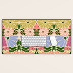 New Beginning - Floral Bird and Butterfly Desk Mat Gallery Image 1