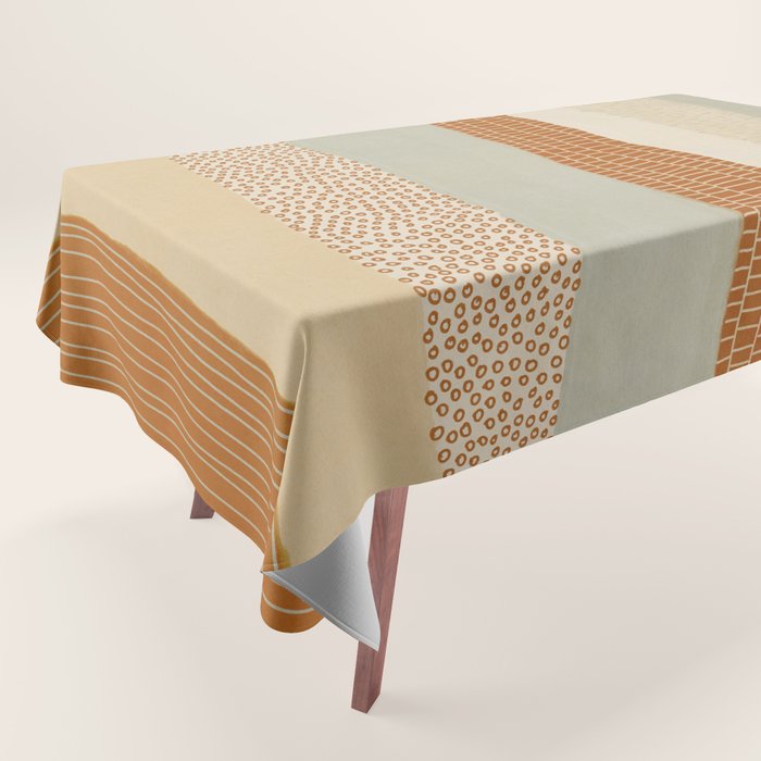 Neutral Abstract Pattern #5 Tablecloth Gallery Image 1