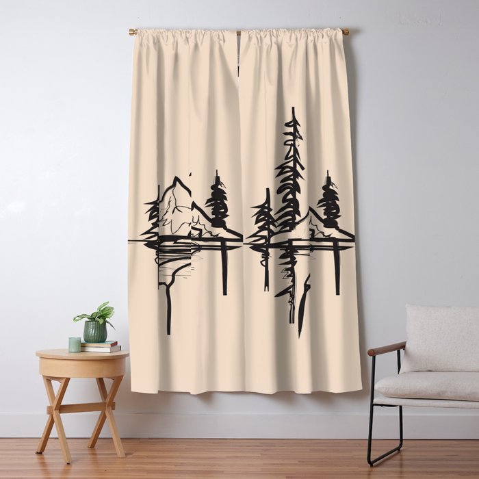 Abstract Landscape II Window Curtain Gallery Image 5