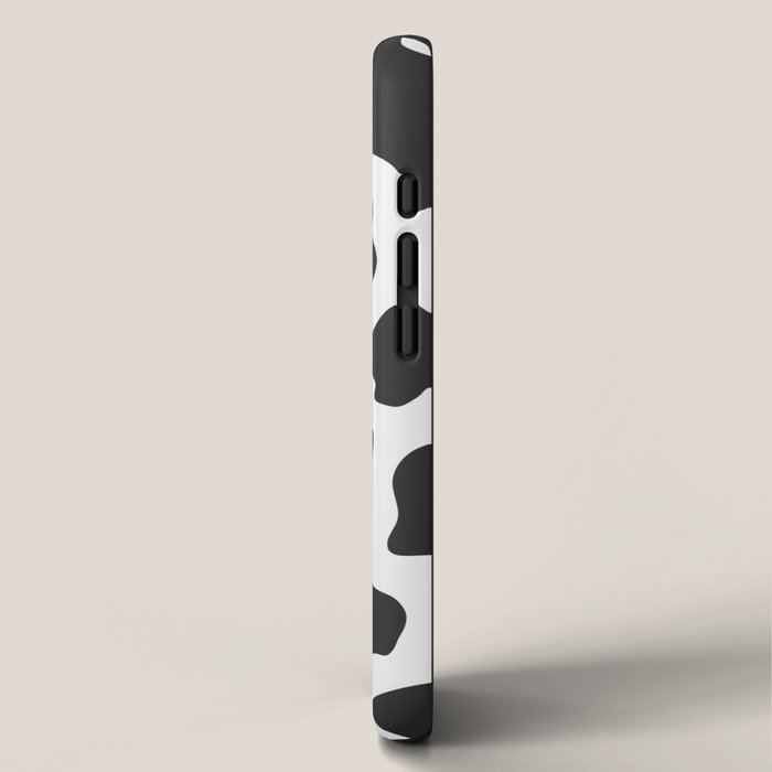 Black and White Cow Print iPhone Case Gallery Image 2