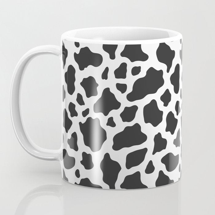 Black and White Cow Print Coffee Mug Gallery Image 3