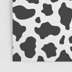 Black and White Cow Print Poster Gallery Image 3