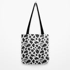 Black and White Cow Print Tote Bag Gallery Image 2
