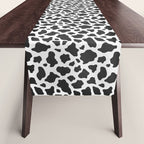 Black and White Cow Print Table Runner Gallery Image 1