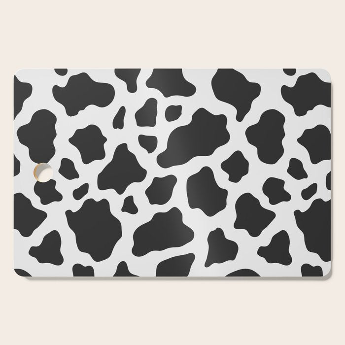 Black and White Cow Print Cutting Board Gallery Image 1