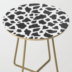 Black and White Cow Print Side Table Gallery Image 2