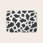 Black and White Cow Print Bath Mat Gallery Image 1
