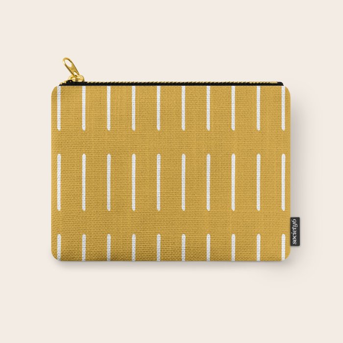 Mudcloth (Mustard Yellow) Carry All Pouch Gallery Image 1