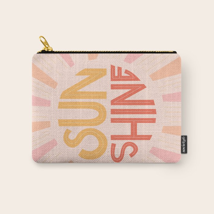 Sunshine Hand Lettering Carry All Pouch Gallery Image 1
