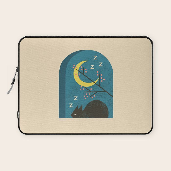 Evening Catnap Laptop Sleeve Gallery Image 1