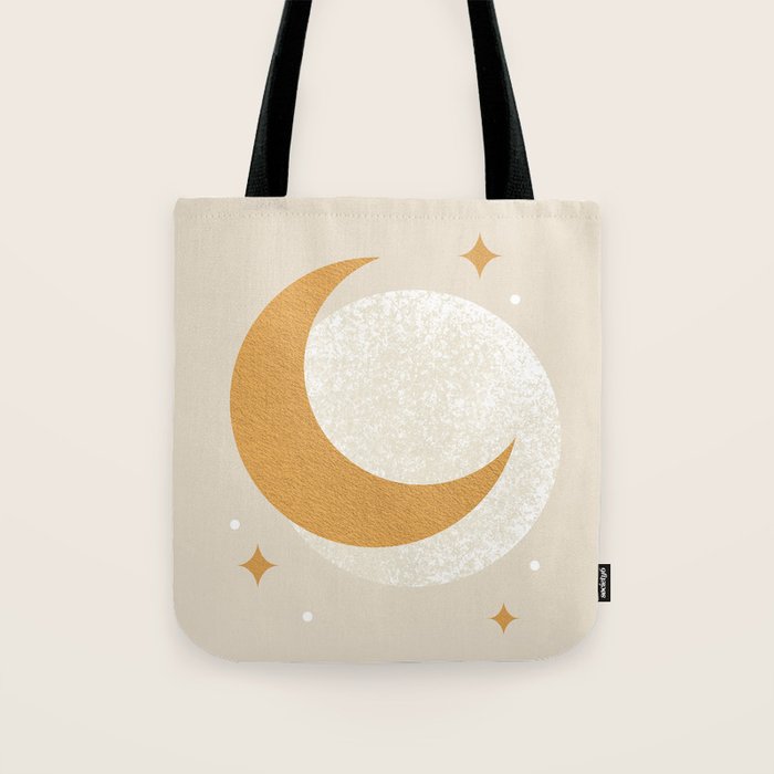 Moon Sparkle - Celestial Tote Bag Gallery Image 1