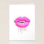 Pink lips Stationery Card Gallery Image 2