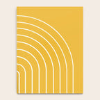 Minimal Arch IX Golden Yellow Modern Geometric Lines Notebook Gallery Image 4