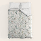 Little Eucalyptus Botanical Pattern Duvet Cover Gallery Image 6